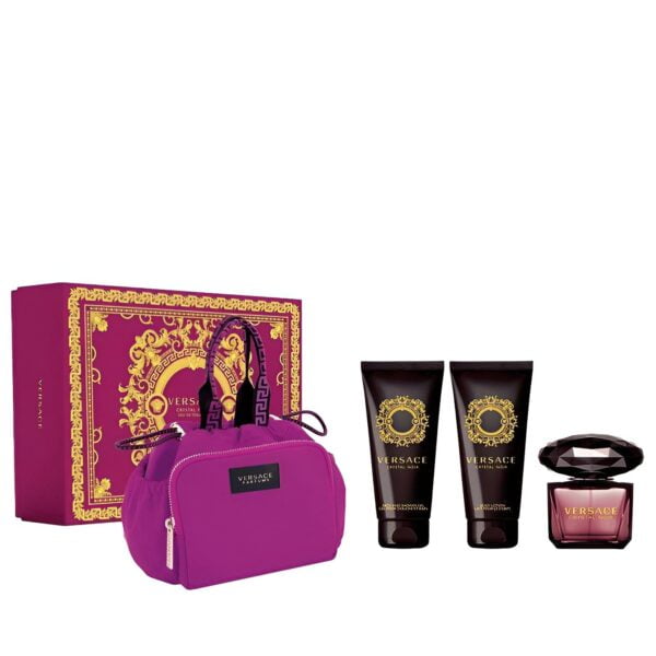 Coffret-Versace Crystal Noir-Eau de Toilette-90ml (4 Produits)